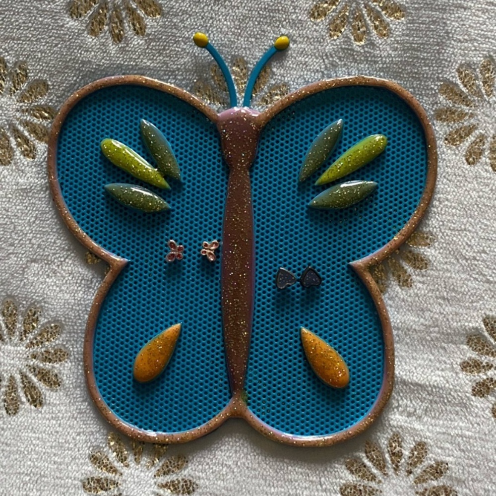 Vintage Y2K Butterfly Earring Holder